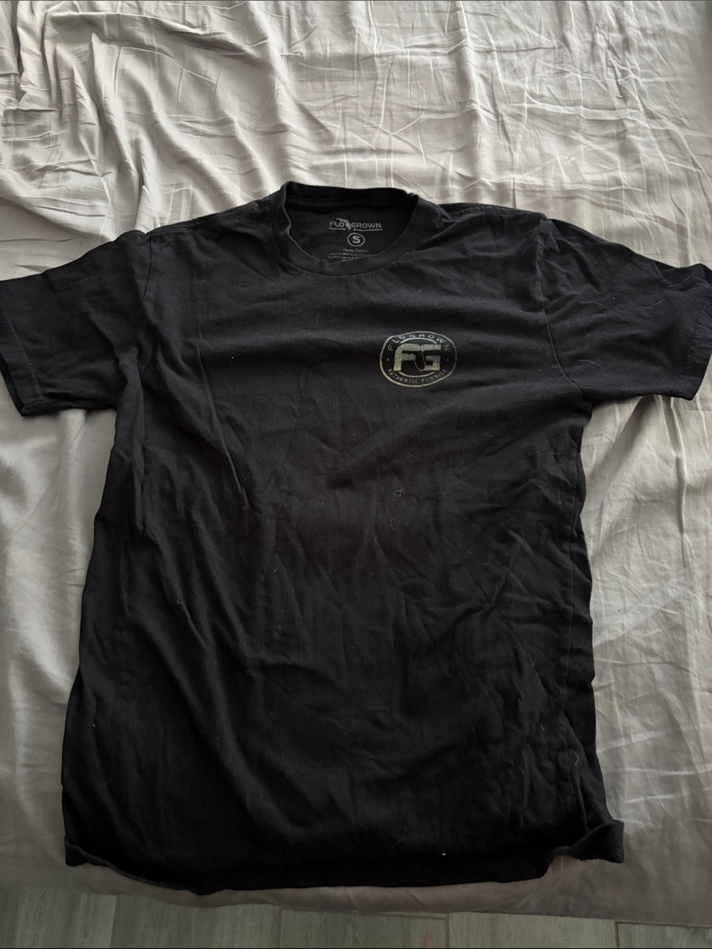FloGrown Black Short-Sleeve Graphic Men’s T-Shirt Size Small